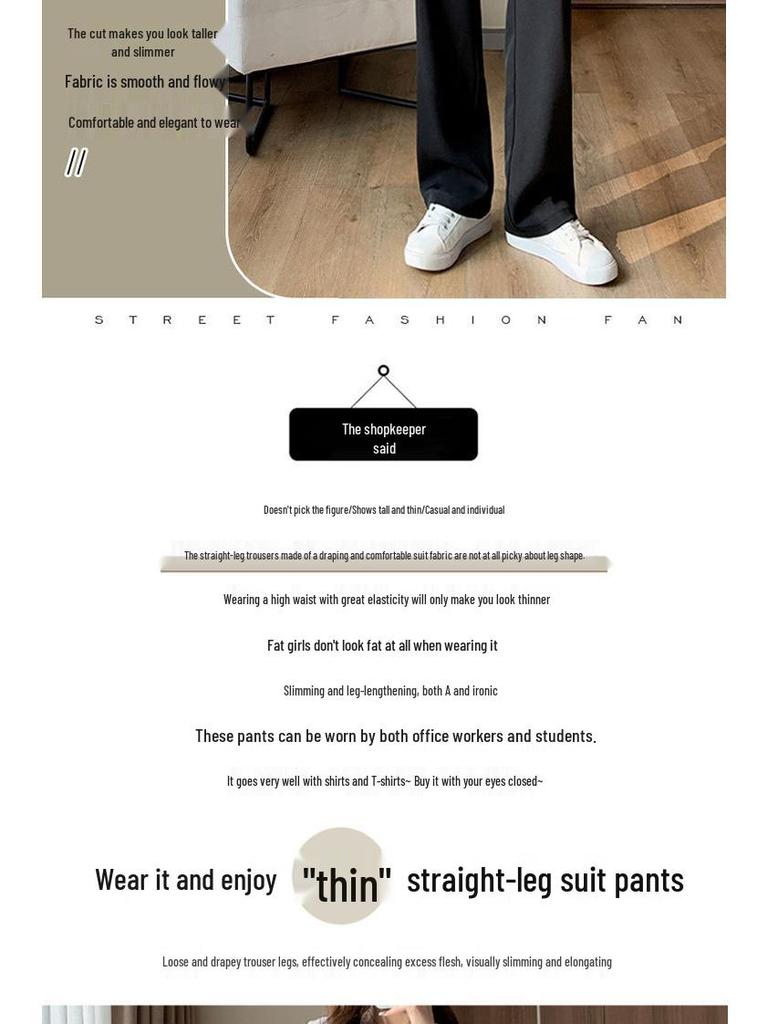 Damen Frühling/Herbst Gerade Bein Weites Bein Lässig Slim-Fit Bodenlang Hose (Spielraum: Keine Rückgabe/Umtausch)