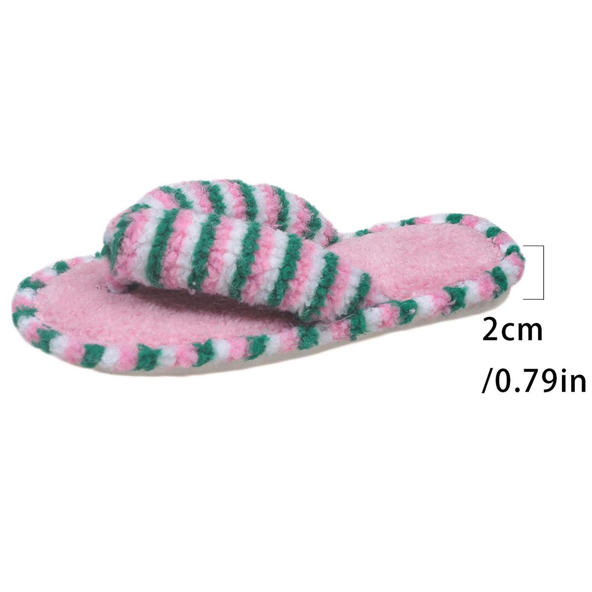 

Мода Мода Красочные Полосатые Плюшевые Тапочки Женские Зимние Удобные Домашние Шлепанцы Женские Сланцы с Перемычкой Нескользящие Комнатные Тапочки 36-37 розовый