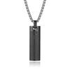 Stainless Steel Personalized Letter Cross Necklace for Men and Women