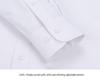 Men's Modal Stretch Long Sleeve Shirt - Non-Iron White, Spring & Autumn Style, Customizable LOGO, Professional Wear.