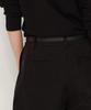 MUSINSA STANDARD WOMAN Women'S Synthetic Suede Deep Tuck Wide Pants [Black]