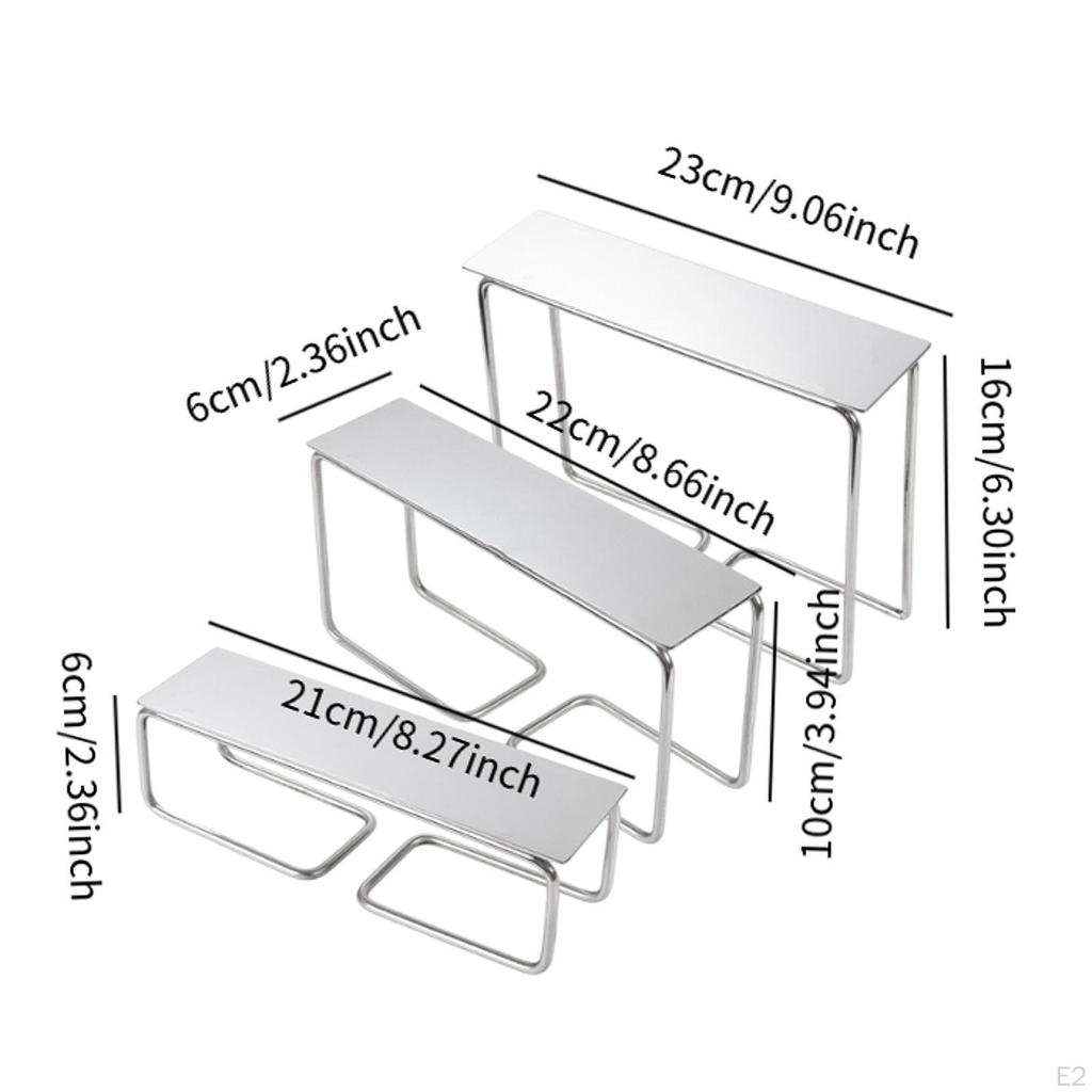 Shoe Display Rack Doll Organizer Lightweight Rustproof Portable Jewelry Riser Holder