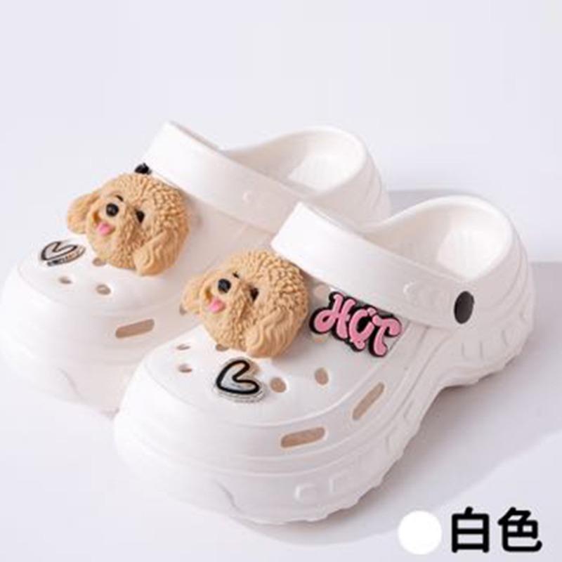 New thick-soled slippers women wear non-slip and wear-resistant cute cartoon eva slippers hole shoes wholesale