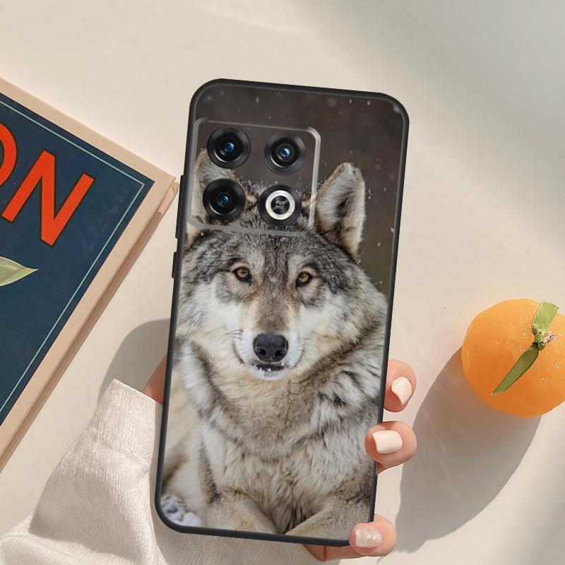 Animal Wolf Howling Case For OnePlus 13T 10T 10R 12R 13R 15 13 12 11 10 9 Pro Nord CE 5 2 3 4 Lite N20 N30 Cover
