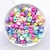 Star Heart Shape Beads For Kids Colorful Loose Beads Hair Tie Accessory For Creative Braiding And Crafting Project Supply