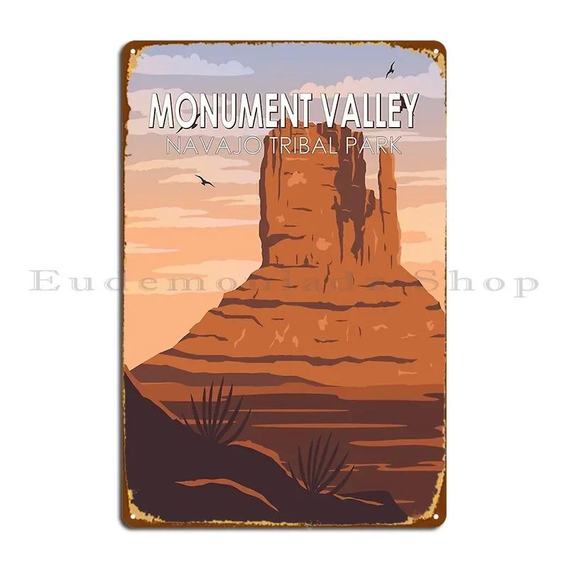 Monument Valley Navajo Tribal Park Vintage Metal Plaque Poster Wall Decor Designer Painting Designing Garage Tin Sign Poster