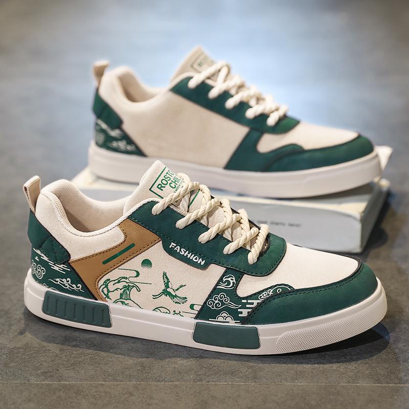 

Мужская спортивная обувь Повседневная обувь для скейтборда Коричневые кроссовки для бега Обувь для студентов Большого размера EU: 47 зелёный