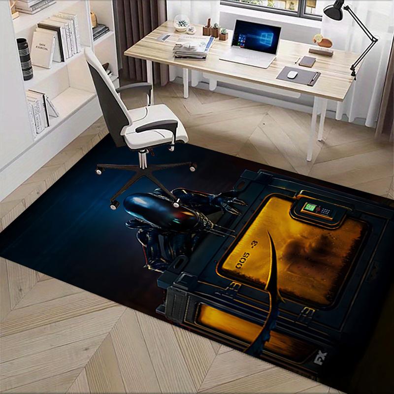 Alien Chair Mat Office Carpet for Desk, Large Area Rug for Home Decor, Sofa Carpet, Gift Idea for Office and Living Room