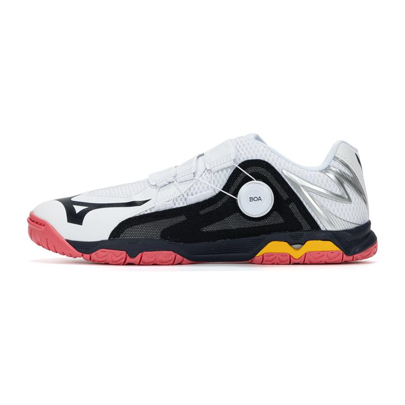 Mizuno Wave Medal Boa Professional Mesh Synthetic Leather Shoes Unisex Sneakers White Black Orange 81GA201231