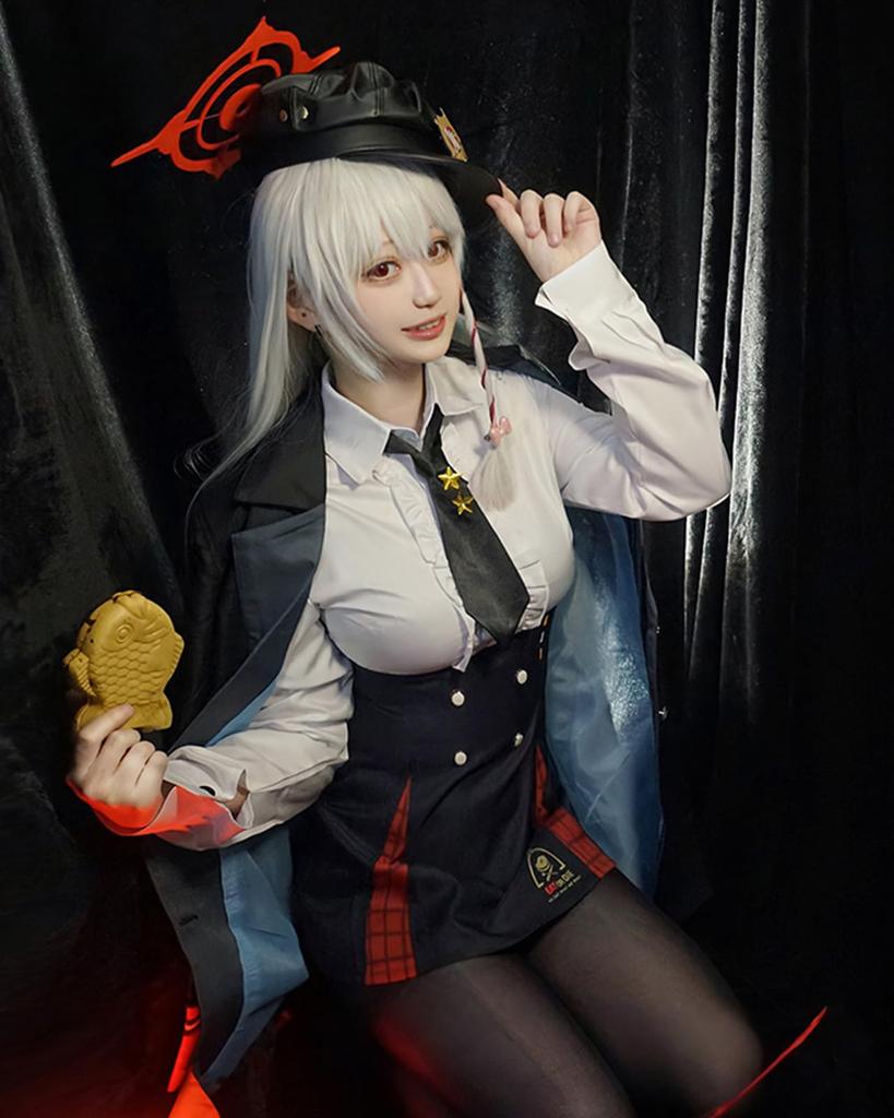 [Milky Time] Blue Archive Kurodate Haruna Cosplay Blue Archive Halloween Game Kurodate Haruna