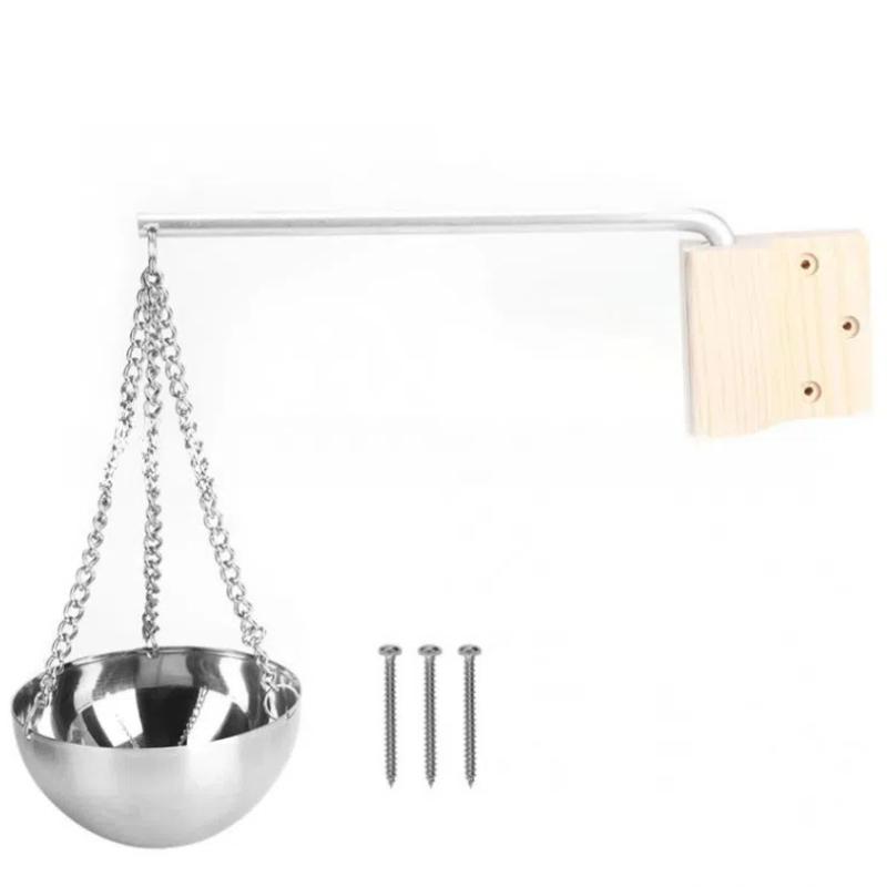 Stainless Steel Sauna Oil Cup Aromatherapy Bowl Essential Oil Container for Sauna Room Accessories Easy to Use Durable