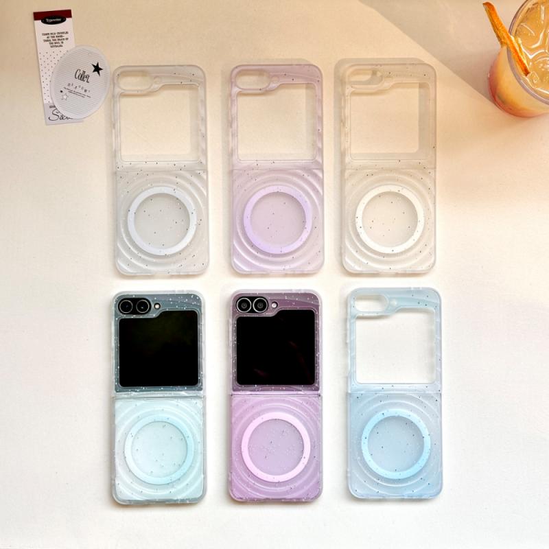 For Samsung Galaxy Z Flip 7 Case Soft TPU Magnetic Wireless Charging Protective Back Cover For Samsung Z Flip 7 6 5 4 3 Shell