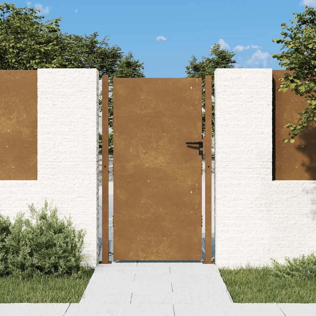 Garden Gate, 105X180 Cm, Corten Steel