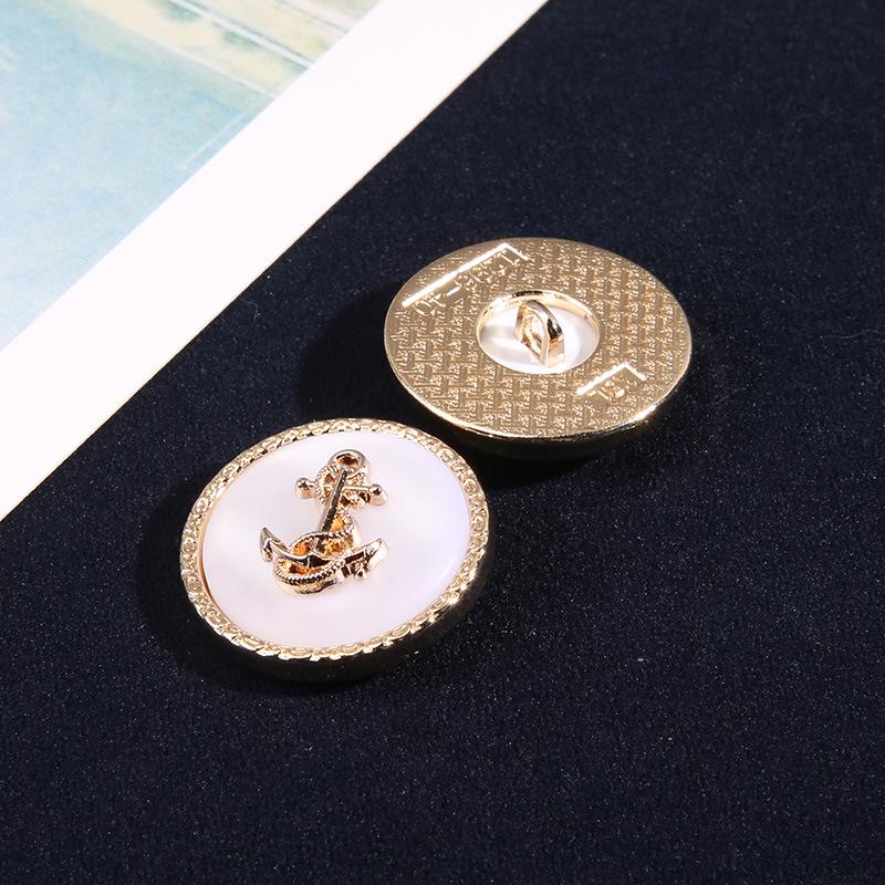Clothes Buttons Beautiful Exquisite Round Buttons Versatile Coat Jacket Sweater High-End Metal Button Accessories