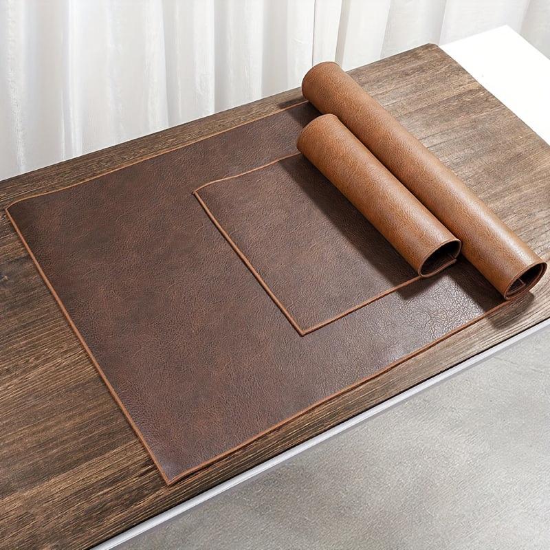 Runner da Tavolino da Tè in Ecopelle di Lusso Impermeabile Decorazione Tavolino da Tè Zen Cinese Tappetino da Tè Accessori Decorativi per Cerimonia del Tè