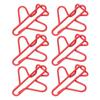 100pcs Airplane Shaped Paper Clips Rust Prevention Plating Process Cute Paper Clip for Scrapbooking Card Making