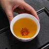 Enamel Master Cup Ceramic Tea Cup Gold-Plated Palace Style Tea Bowl Carved Kung Fu Tasting Cup Large Single Cup Tea Bowl