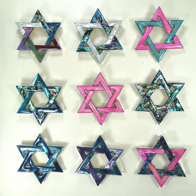Retro Shell Brooch Pin With Star Shape For Fashion Accessories