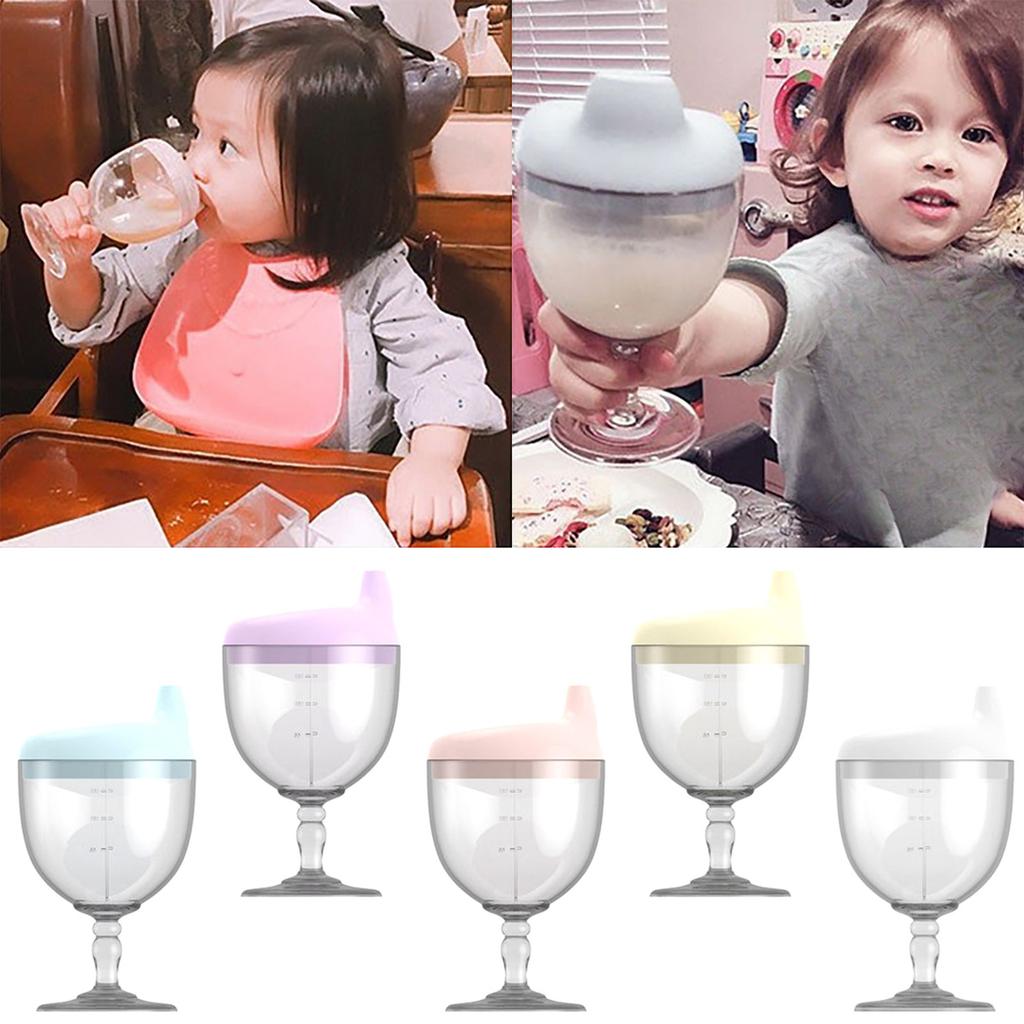 Baby Sippy Cup With Stem, Children's Straw Water Cup, Drop-proof With Scale.