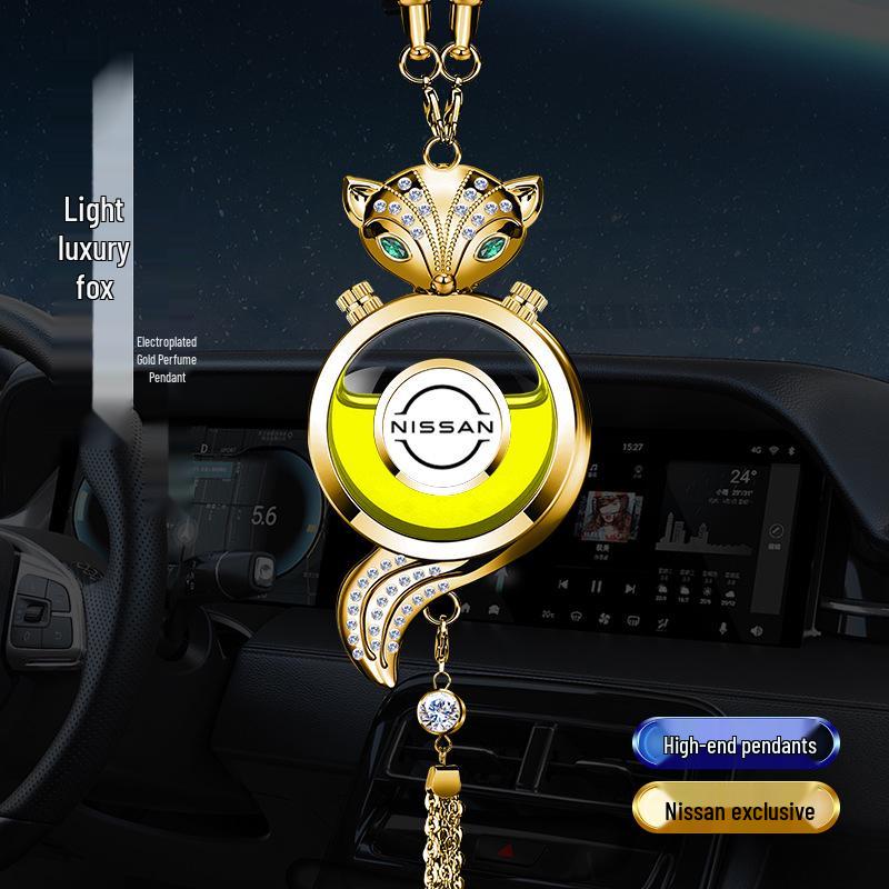 Crystal Rearview Mirror Air Freshener: Long-lasting Fragrance Pendant for Car Interior Decoration