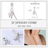 copper Charm Compatible With Bracelets Do It Yourself Jewellery Making Pink Zircon Authentic Red Blue Charm Bead Charms Ideal For Women Wedding Birthd