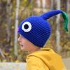 Cute Crochet Hat Hand-woven Funny Cap Gift Skull Beanie Cap Novelty Headwear for Adults and Kids