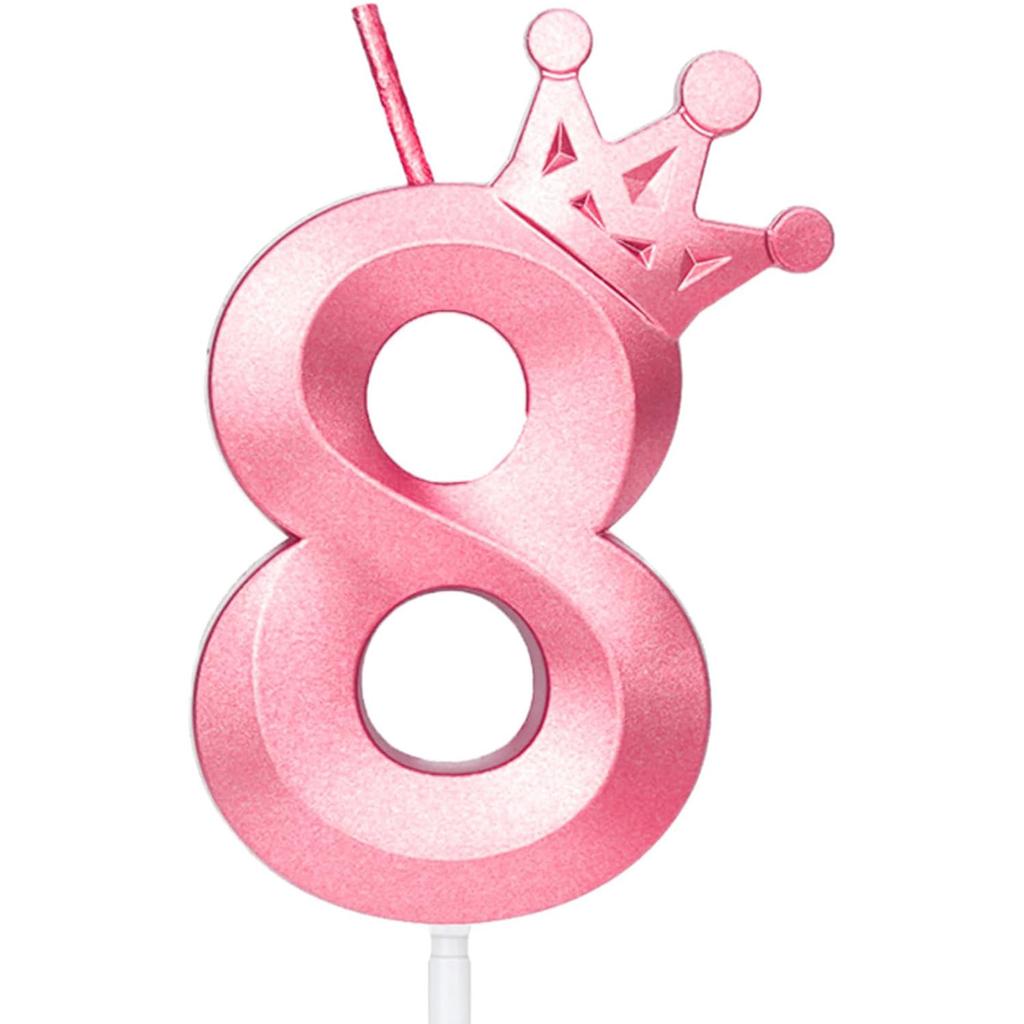 Number2 Birthday Candles 3D Diamond Shape Number Birthday Cake Candles for Birthday Party Wedding Decoration Reunions ThemeParty