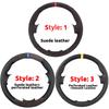 Custom Suede Leather Car Steering Wheel Cover For Nissan Almera (N16) X-Trail (T30) Primera (P12)Terrano 2 Pathfinder Paladin