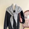 Wool Blend Stripe Triangle Neck Gaiter - Versatile, Warm, Soft Women's Scarf