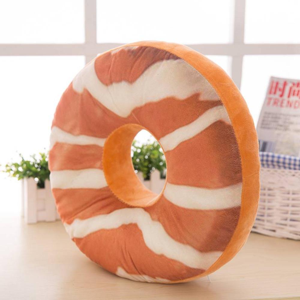 Pillow  Cover Chocolates Donut Sofa Donut Plush Toy Seat Cushion Pillow Doughnut Donut Stuffed Toys