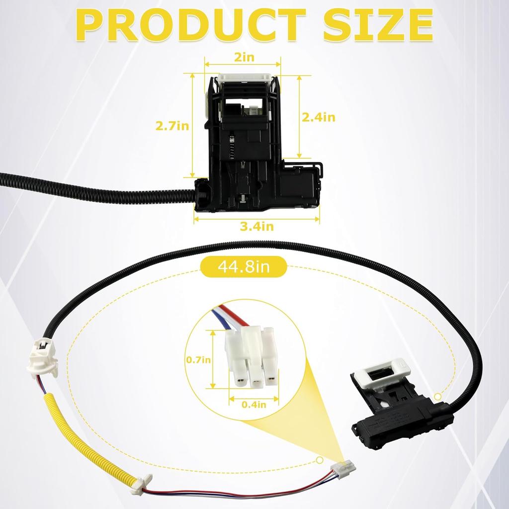 W11307244 W10682535 WTW5000DW2 Washer Lid Lock Switch for Whirl-pool May-tag Ken-more R-oper Door Latch Assembly For WTW5000DW1 WTW5000DW3 WTW4950HW1