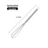 430 Stainless Steel Mini Whisk with Spring Handle - Small Egg Beater and Cream Whipper.