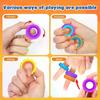 Fidget Toys Spinner Ring for Kids: 18pcs Textured Finger Spinner - Bulk Fidgets for Student Classroom - Quiet Sensory Toys for Autism Stress Relief