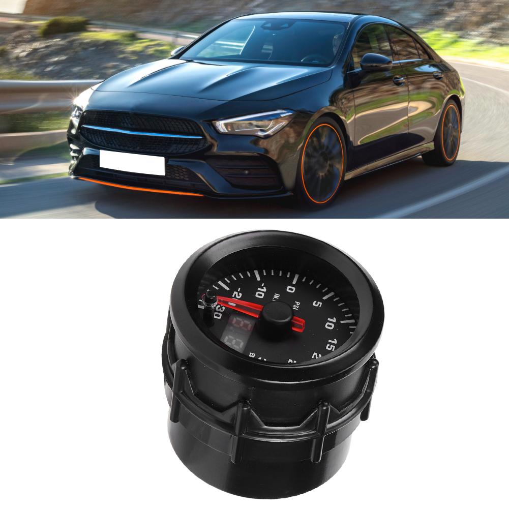Turbocharged Pressure Gauge Universal Car Auto Instrument 52mm 2.0in
