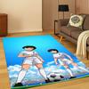 Anime Captain Tsubasa Soccer Cartoon Carpet Rug for Bedroom Living Room Sofa Doormat Home Decor,Kid Game Area Rug Non-slip Gift