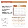 2027 Kreativer Englischer Wandkalender: Planen, Einchecken, Notiz & Anpassbar