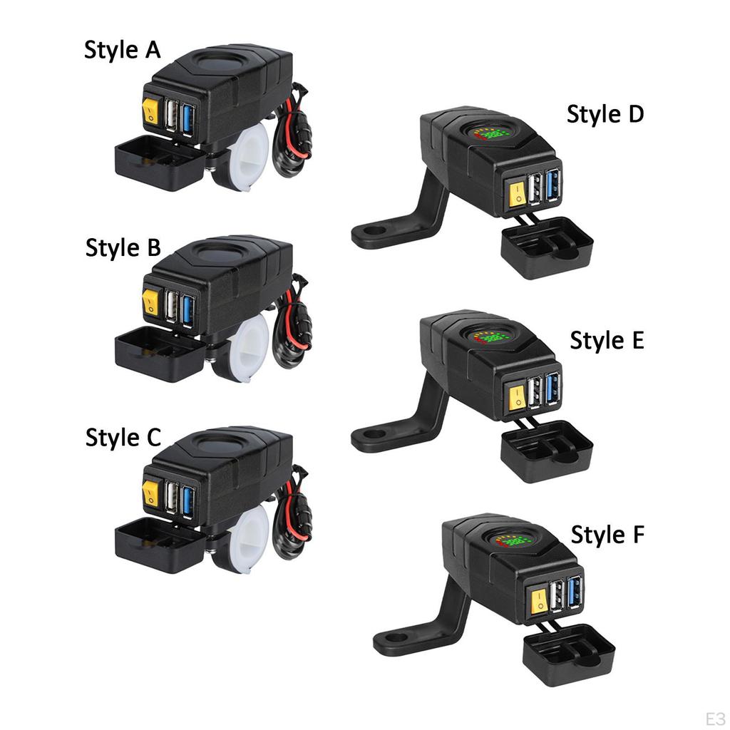 Phone Charger On Off Switch Cycling Accessories Dustproof E Bike USB
