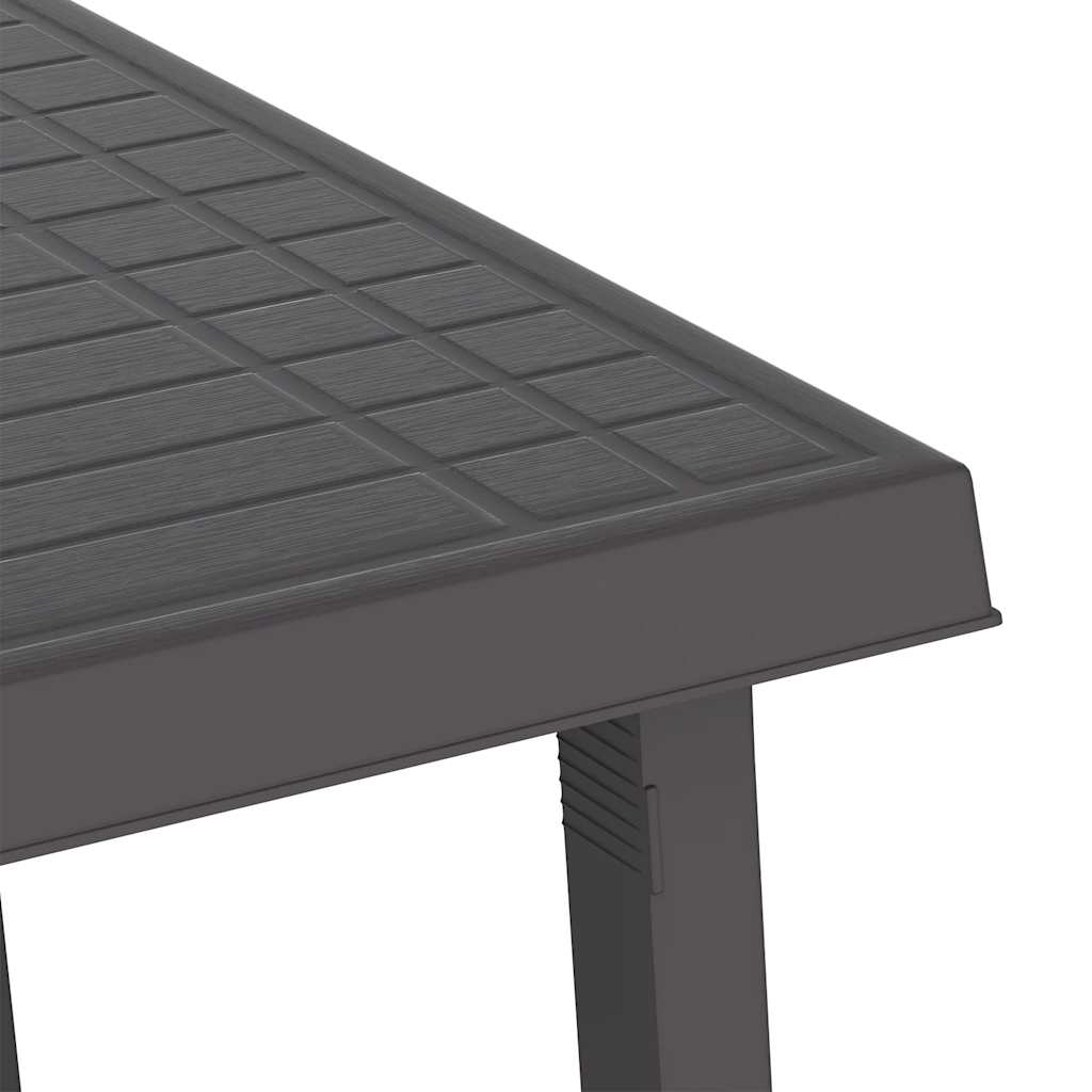 Camping Table Anthracite 79x56x64 Cm PP Wood Look