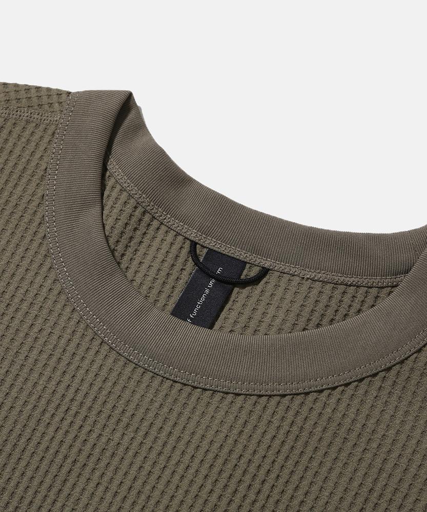 MOIF [Aw26] Advanced Waffle L/S Tee / Stone