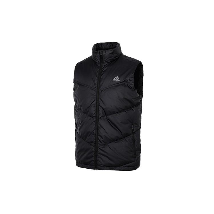 adidas Down Vest Outdoor Stay Warm Stand Collar Black Men s H20775 M