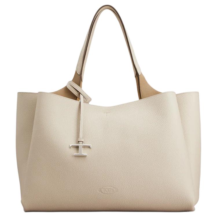 

Tods Класична сумка через плече з текстурованої шкіри з логотипом, середня, жіноча, бежева XBWAPAF9300QRI9O22 Basic Set (Bag+Dust Bag)