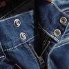 Vanson Embroidered Denim Biker Size 34 NVBL-2303 Pants, Indigo,