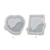 Clear Quicksand Silicone Molds Resin Casting Shaker Mold Resin Epoxy Mold for DIY Crafts Pendant Keychain Jewelry Making