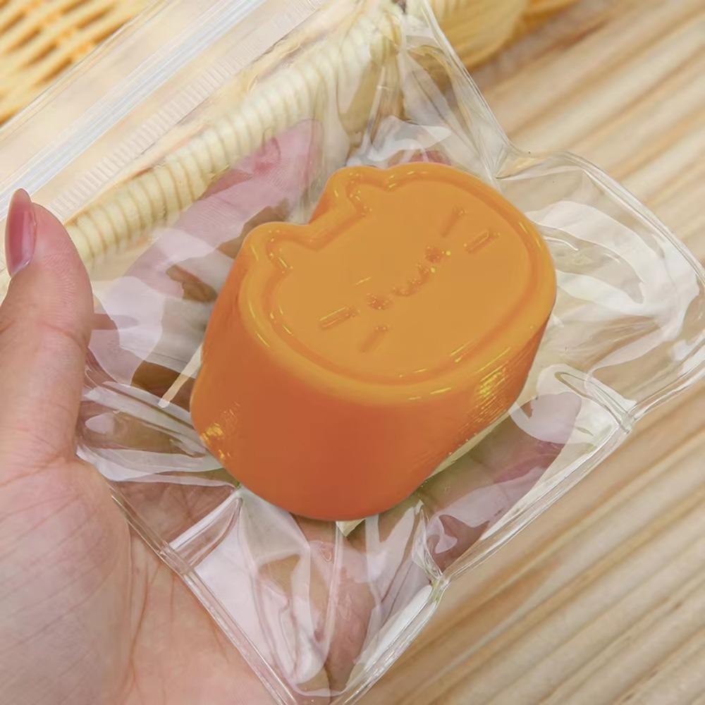 

Липкая игрушка-сквиши TPR игрушка с медленным восстановлением Новая игрушка-щипок в виде кота и сыра жёлтый