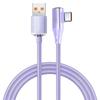 Crystal Shine 120W Fast Charging Type-C Elbow Data Cable for Huawei Honor Flash Charging