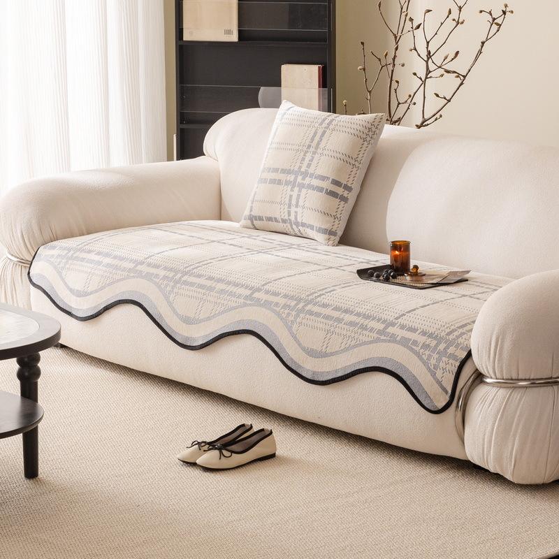 

Special-Shaped Irregular Sofa Cushion New Four-Season Universal One-Piece Plaid Non-Slip Seat Cushion Sofa Cover 90*90cm
