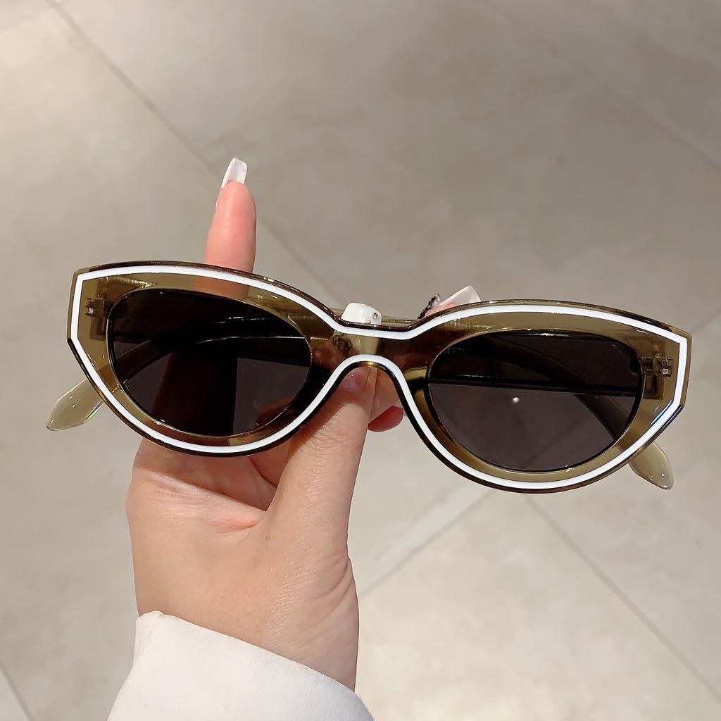 Vintage Cat Eye Sunglasses  New In Women Stylish Candy Color Outdoor Shades Trendy Brand Design Gradient Sun Glasses