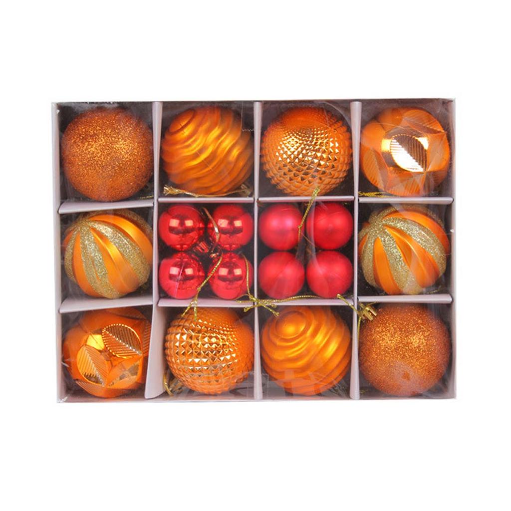 1 Box 30/60mm Weihnachtskugel-Ornamente Funkelnde Weihnachtsbaum-Anhänger Dekorative Hängende Weihnachtskugeln Kugeln