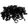50Pcs Microblading Pigment Ring Cups with Cover for Tattoo Ink Semi Permanent Makeup Eyebrow Glue Container