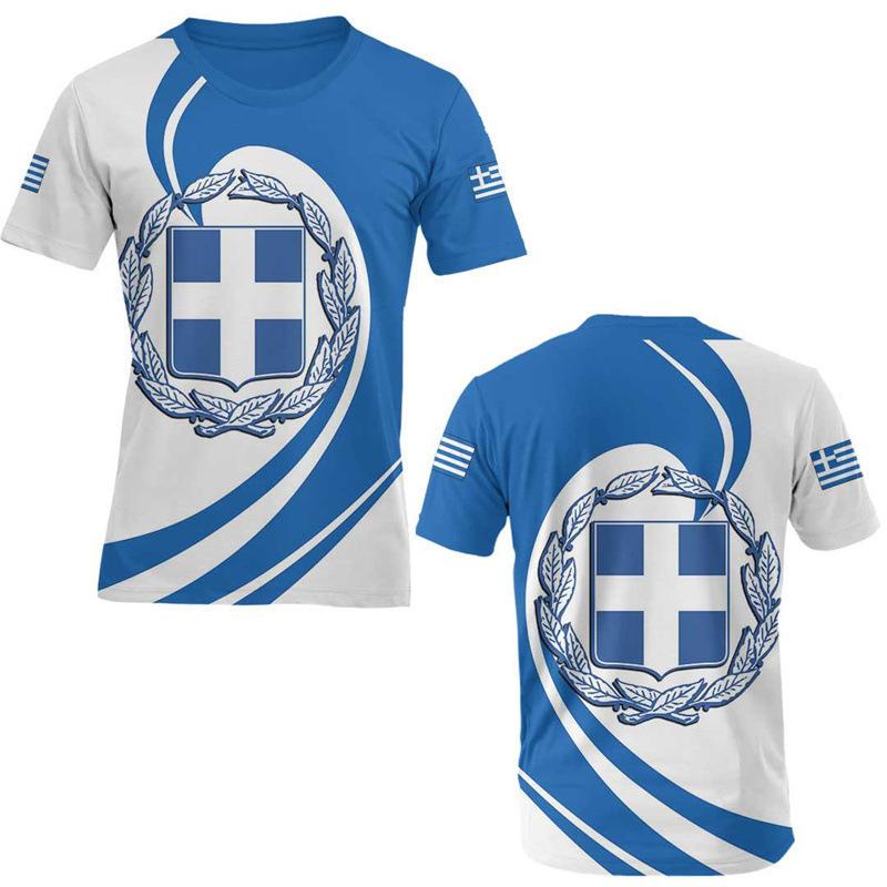 Greece Sports Graphic Short-Sleeve T-Shirt, Casual Wear